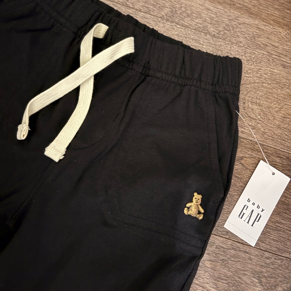 Gap Baby Black Jogger Pants - Picture 2 of 3